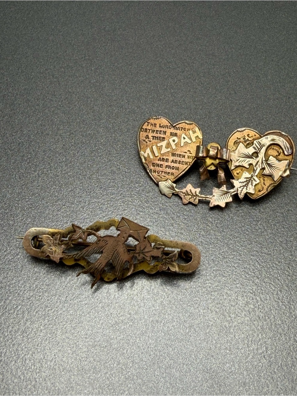 🎂🎉🎊Antique Sweetheart Brooches WW1